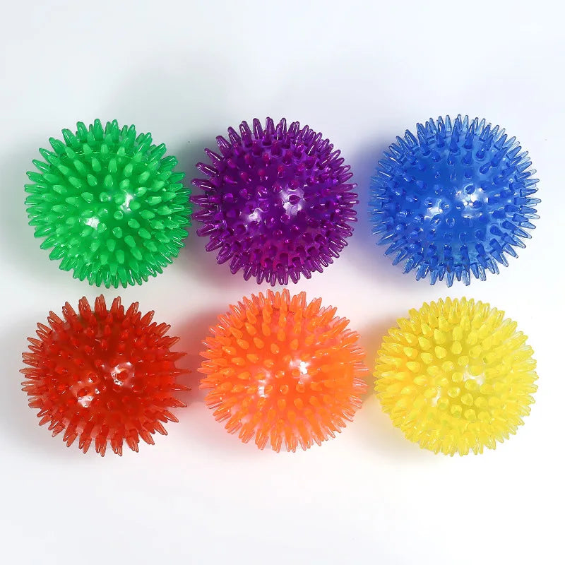 1PCS Soundmaking Toy Soft Sting Massage Elastic Ball Tooth Cleaning TPR Training Pet Teeth ChewingThorn Balls Pet Accessories