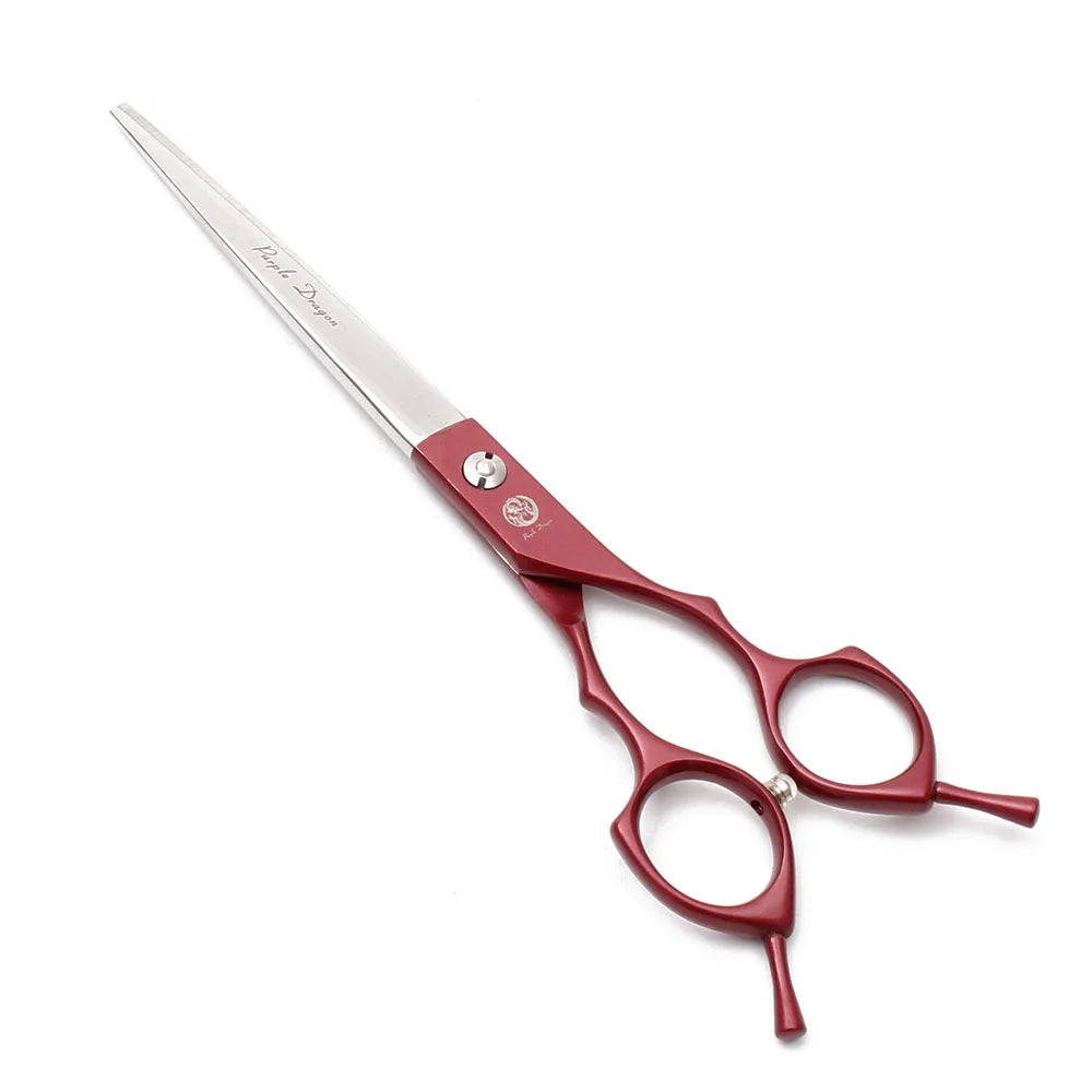 Purple Dragon 6.5" 7" Japan 440C Dog Grooming Scissors Straight Shears Chunker Shars Up/Down Curved Scissors Pet Scissors Z4009