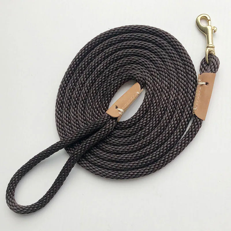 Dog Leash Nylon Long Tracking Round Rope Outdoor Walking Training Pet Lead Leashes For Small Medium Large Dogs 2M/3M/5M/10M/15M