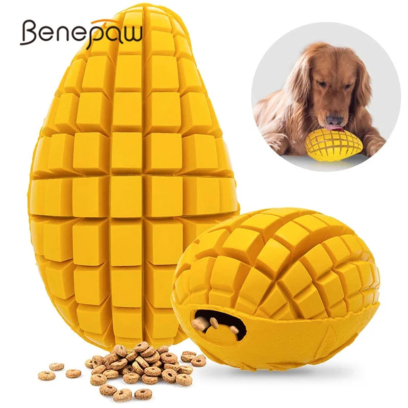 Benepaw Indestructible Dog Toys for Small Medium Large Dogs Interactive Food Dispensing Natural Rubber Puppy Pet Chew Toys Treat