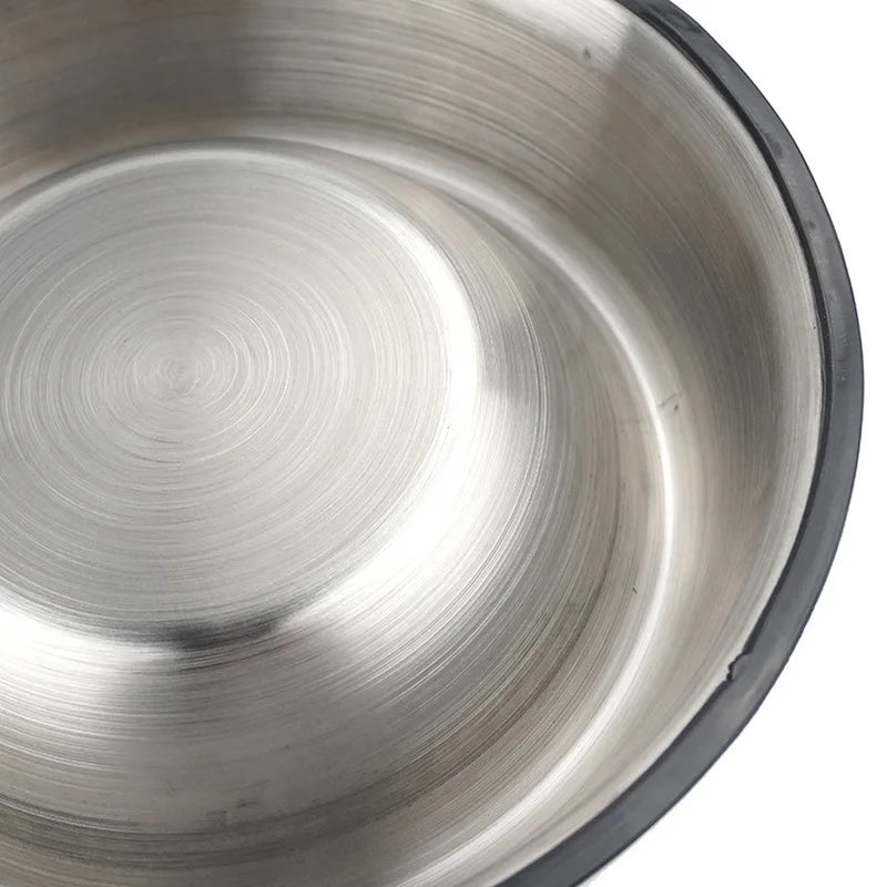 Stainless Steel Pet Dog Bowl Non-slip Durable Anti-fall Dogs Feeding Drinking Bowls Cat Puppy Feeding Supplies Small Dog Product