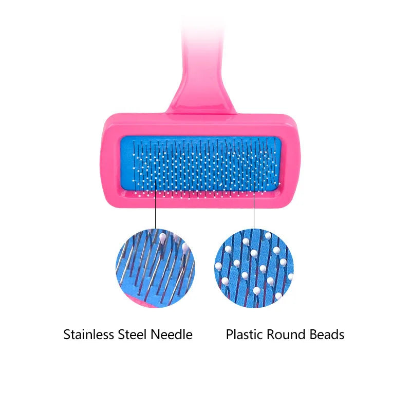 Portable Pet Comb Dog Grooming Trimmer Fur Brush Grooming Needle Comb for Guinea Pig Rabbit Cat Brushes Grooming Tool