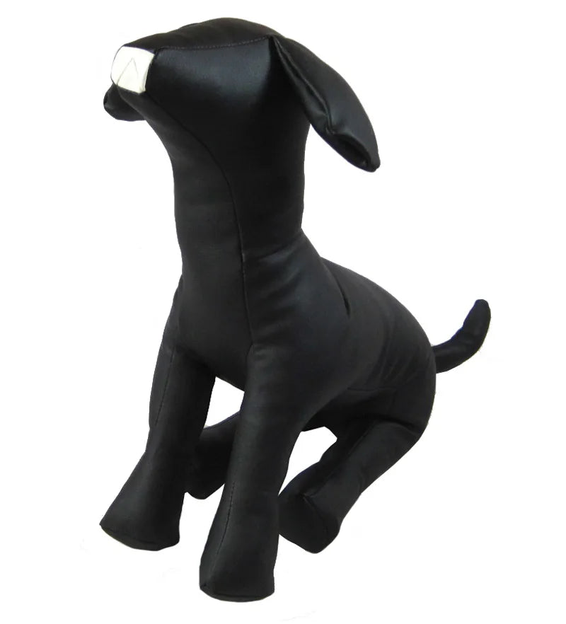 PVC Leather Dog Models Pet Dog Mannequins Pet Clothing Stand Display Supplies S M L