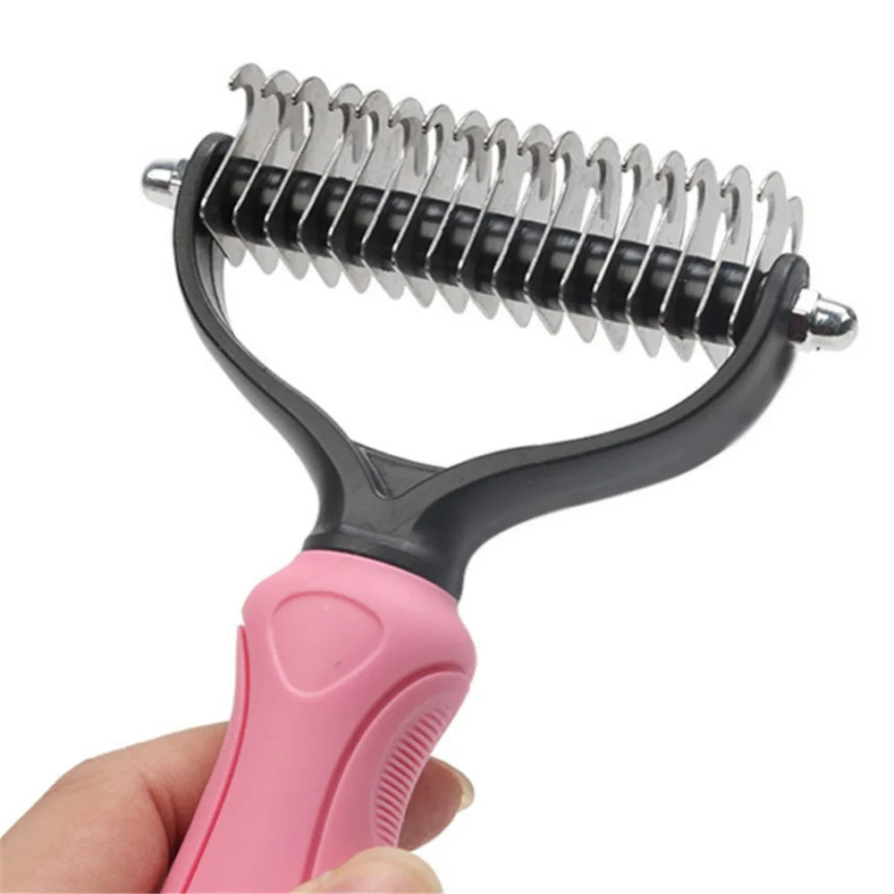 Pet Dog Fur Hair Knot Cutter Remove Rake Grooming Brush Comb Metal Blade Mascotas Cachorro Chien Perros Honden Hond Dropshipping