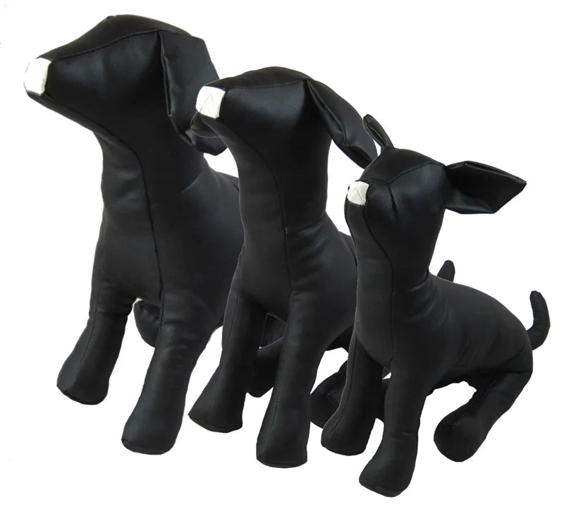 PVC Leather Dog Models Pet Dog Mannequins Pet Clothing Stand Display Supplies S M L