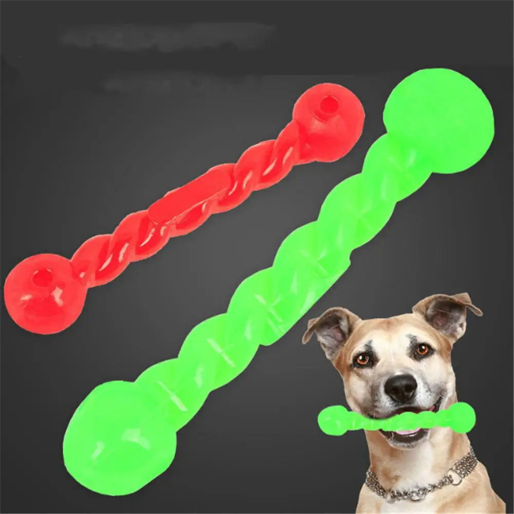 3Pc Rubber Chew Toys Dog Toy Pet Soft Rubber Twist Rod Dog Teeth Bite Toys Fuuny Pet Supplies