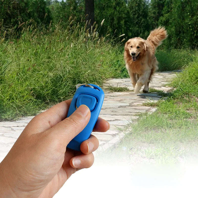 Combo Dog Clicker & Whistle - Training,Pet Trainer Click Puppy With Guide,For dogs ,With Key Ring ,Dog products LBS