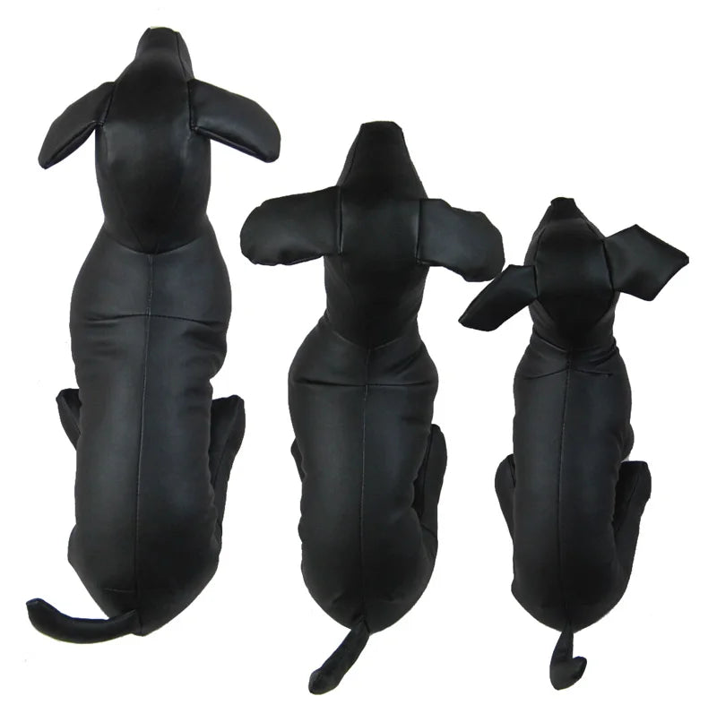 PVC Leather Dog Models Pet Dog Mannequins Pet Clothing Stand Display Supplies S M L