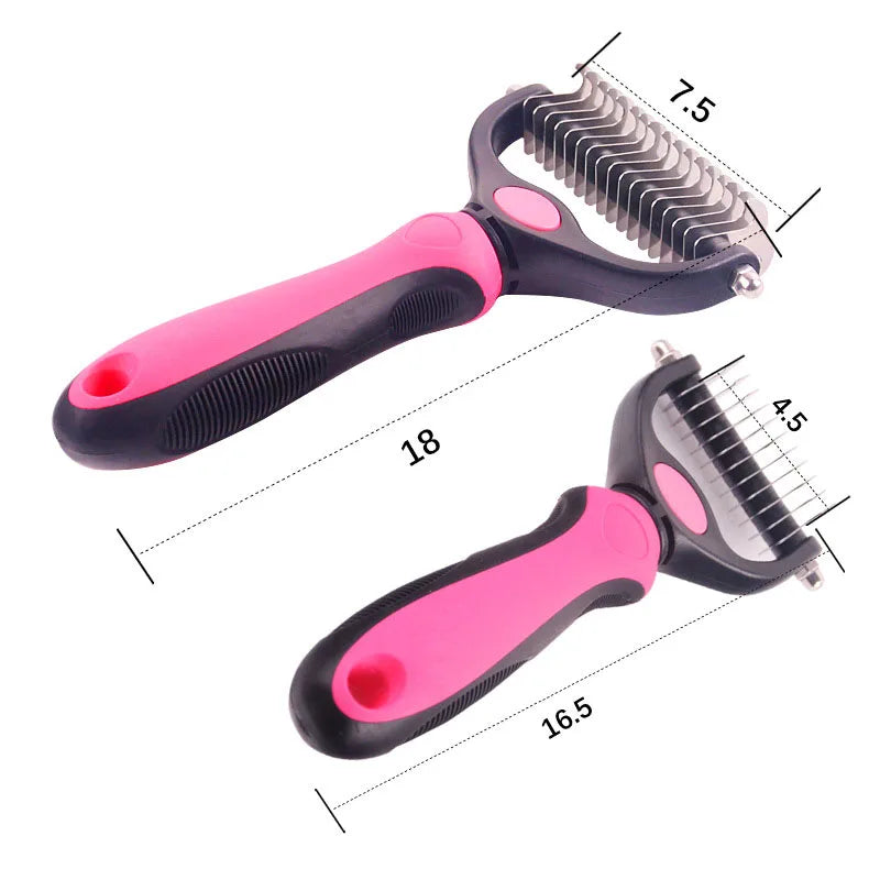 Pet Dog Fur Hair Knot Cutter Remove Rake Grooming Brush Comb Metal Blade Mascotas Cachorro Chien Perros Honden Hond Dropshipping