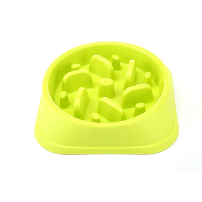 Dog Slow Food Bowl Pet Dog Slow Feeder Healthy Dog Food Feeder Anti-Choking Pet Feeding Food Bowl Cat Dog Feeder Water Bowls