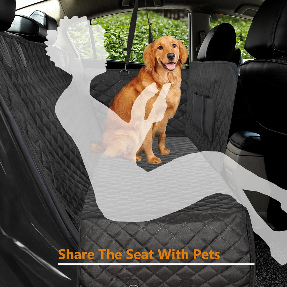 Dog Car Seat Cover Waterproof Dog Car Accessories Pet Dog Carrier Car Hammock Cushion Protector Travel Rear Back Seat Mat