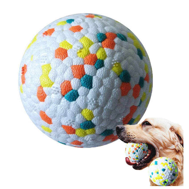 Bite Resistant Solid Dog Ball Toys for Small Large Dogs High Elasticity E-TPU Pet Chew Ball Toy Non Squeak Interactive Puppy Toy