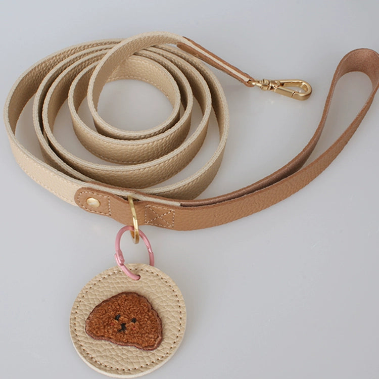 New Arrival Cute Teddy Bear Belt Dog Leash Soft Plaid Dog Does Not Resist 170cm