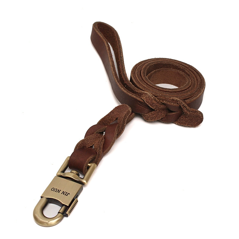 Dog Leather Pulling Rope Genuine Leather Medium Large Dog German Shepherd German Shepherd Dog Malinois Dog Leash Dog Leash Leather Sling Supplies