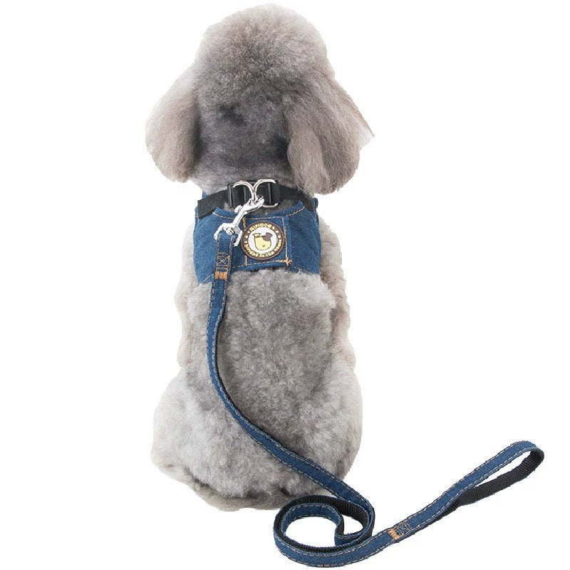 Vest Style Dog Cowboy Hand Holding Rope Pet Traction Belt Dog Leash Dog Chain Teddy Bichon Frise Chest Strap