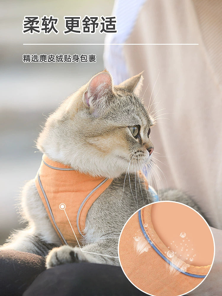 Cat Pulling Rope Vest Rope Strap Anti Breaking Loose Cat Rope Cat Walking Cat Handy Gadget Chain Cat Special