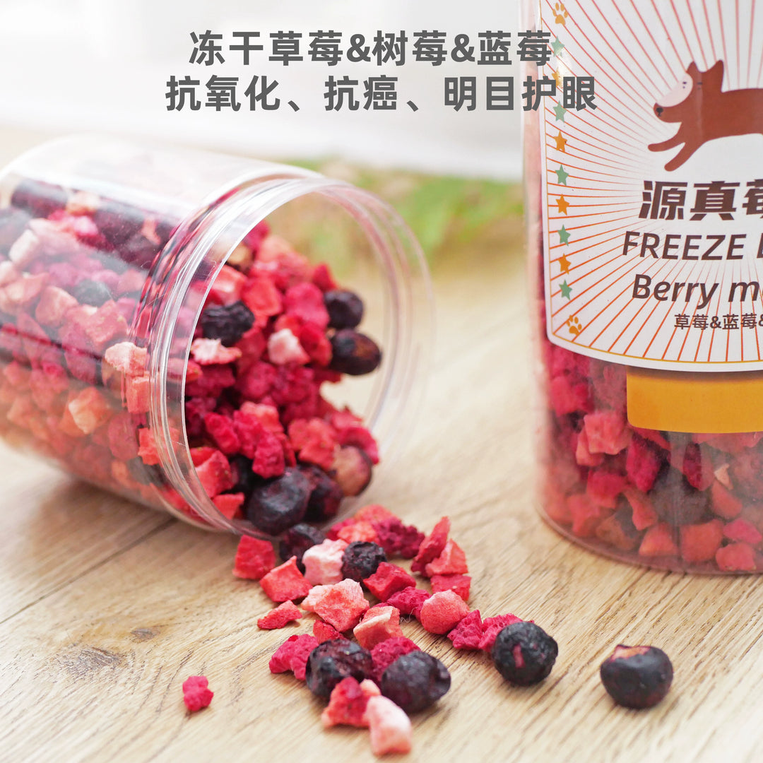 Mixed Freeze-Dried Berry Oil-Free Diuresis Detoxification Pet Dog