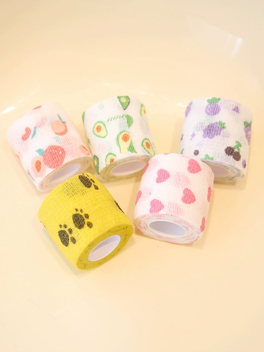 Pet Self-Adhesive Bandage Dog out Anti-Dirty Handy Gadget Leggings Tape Dog Walking Feet Protection Strap Booties Woven Belt