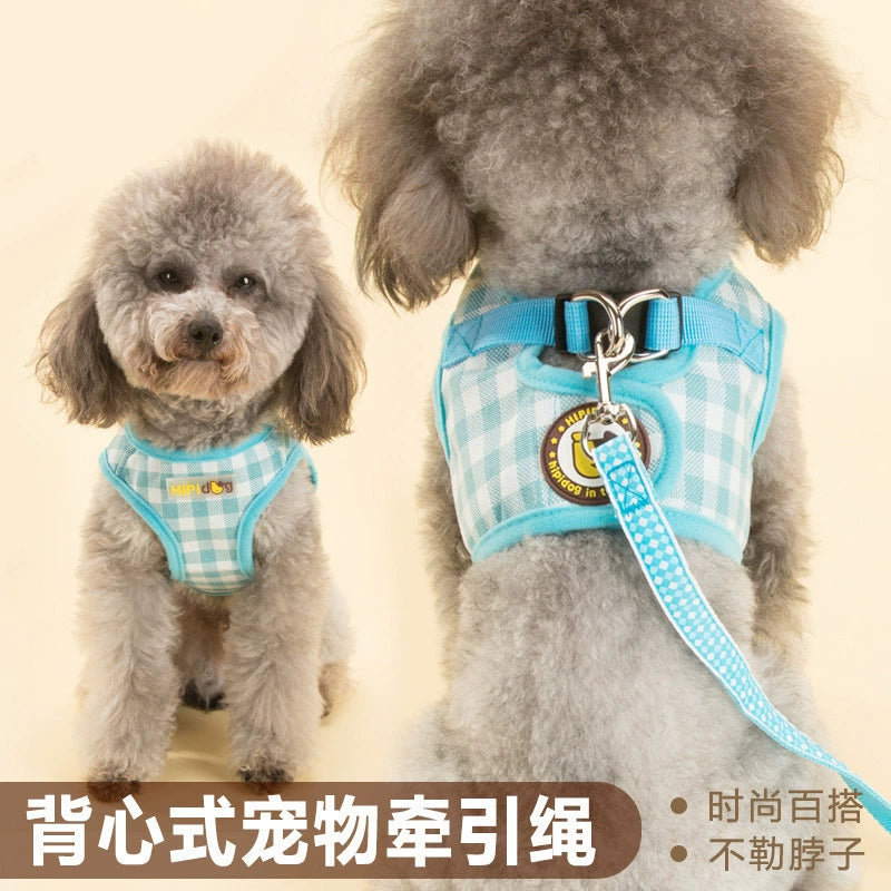 Vest Style Dog Cowboy Hand Holding Rope Pet Traction Belt Dog Leash Dog Chain Teddy Bichon Frise Chest Strap