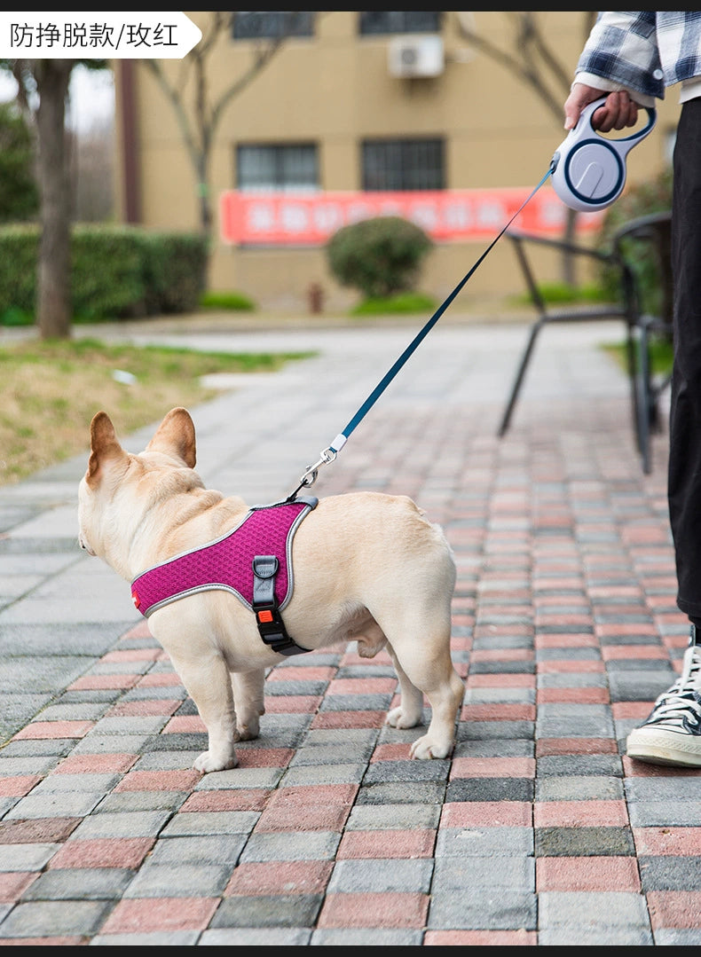 Dog Breast Strap Vest Style Hand Holding Rope Dog Leash Teddy/French Bulldog Corgi Bichon Silver Fox Shar Pei Pug Supplies