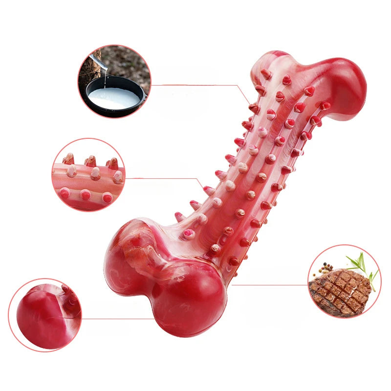 Dog Bones Chew Toys for Aggressive Chewers Large Breed, Dog Teeth Cleaning Toothbrush Long Lasting Interactive Durable Dog Toys