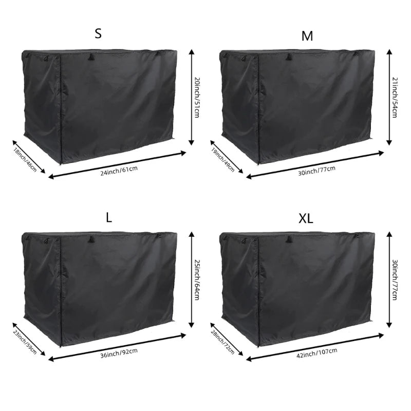 Durable Dog Crates Cover Double Door Anti-UV Shade for 24/30/36/42 inch Cages Drop shipping