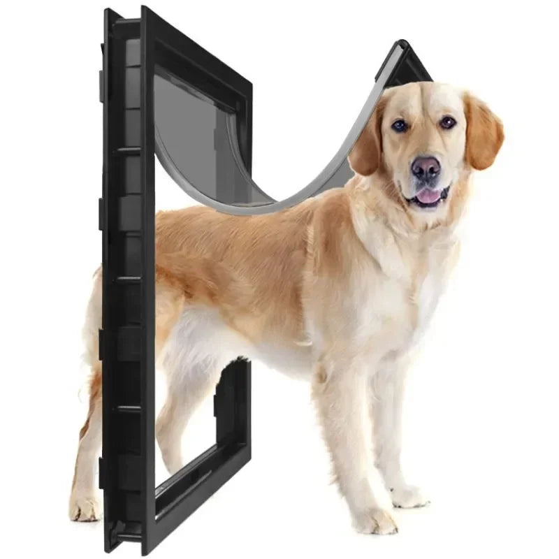 Large Pet Door PVC Security Magnet Automatic Closing Door Big Dog Gate Cat Puppy Safety Baffle Pet Supplies Dog Supplies