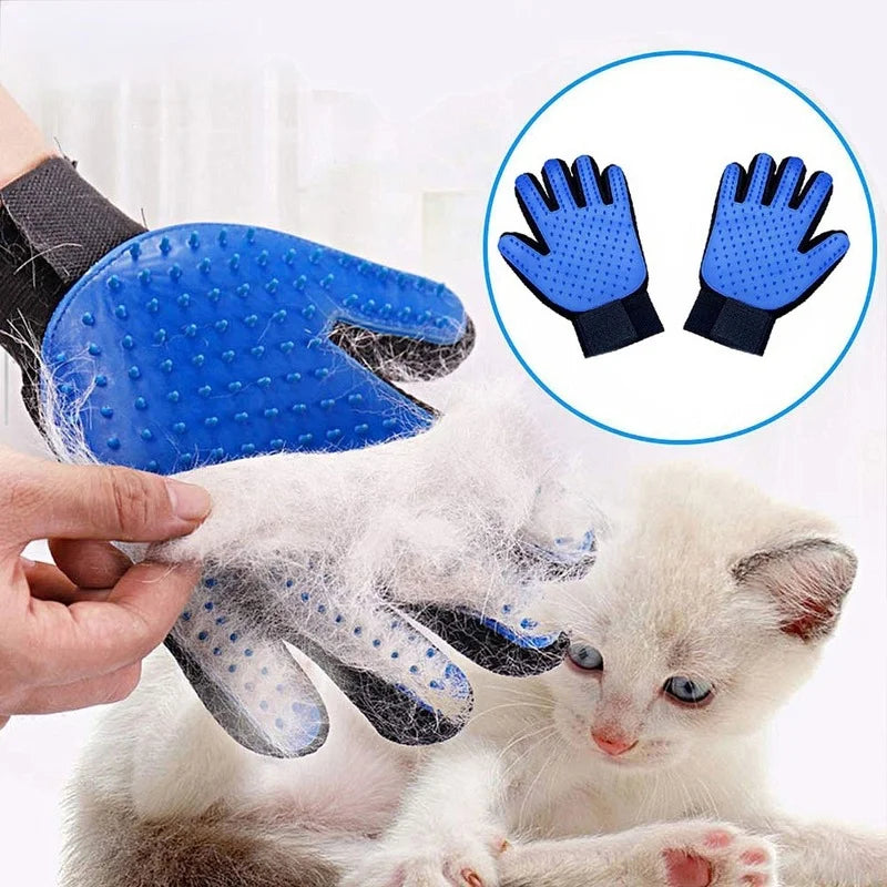 Cat grooming glove for cats wool glove Pet Hair Deshedding Brush Comb Glove For Pet Dog Cleaning Massage Glove For Animal Sale