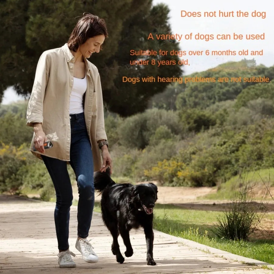 Ultrasonic Dog Repeller Anti Barking Stop Bark Electronic Dog Repellents Training Device High Power Expeller with USB Recharge