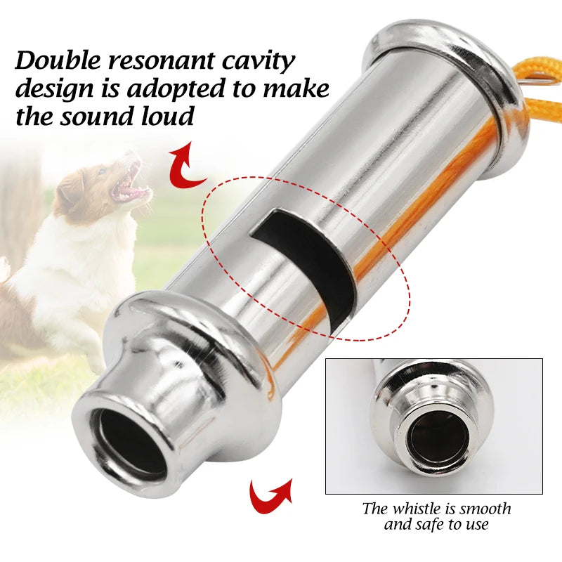 Stainless Steel Bird Pigeon Training Whistle Adjustable Volume Whistle For Bird Pigeon Parrot Dog Cat Pet Training Tools