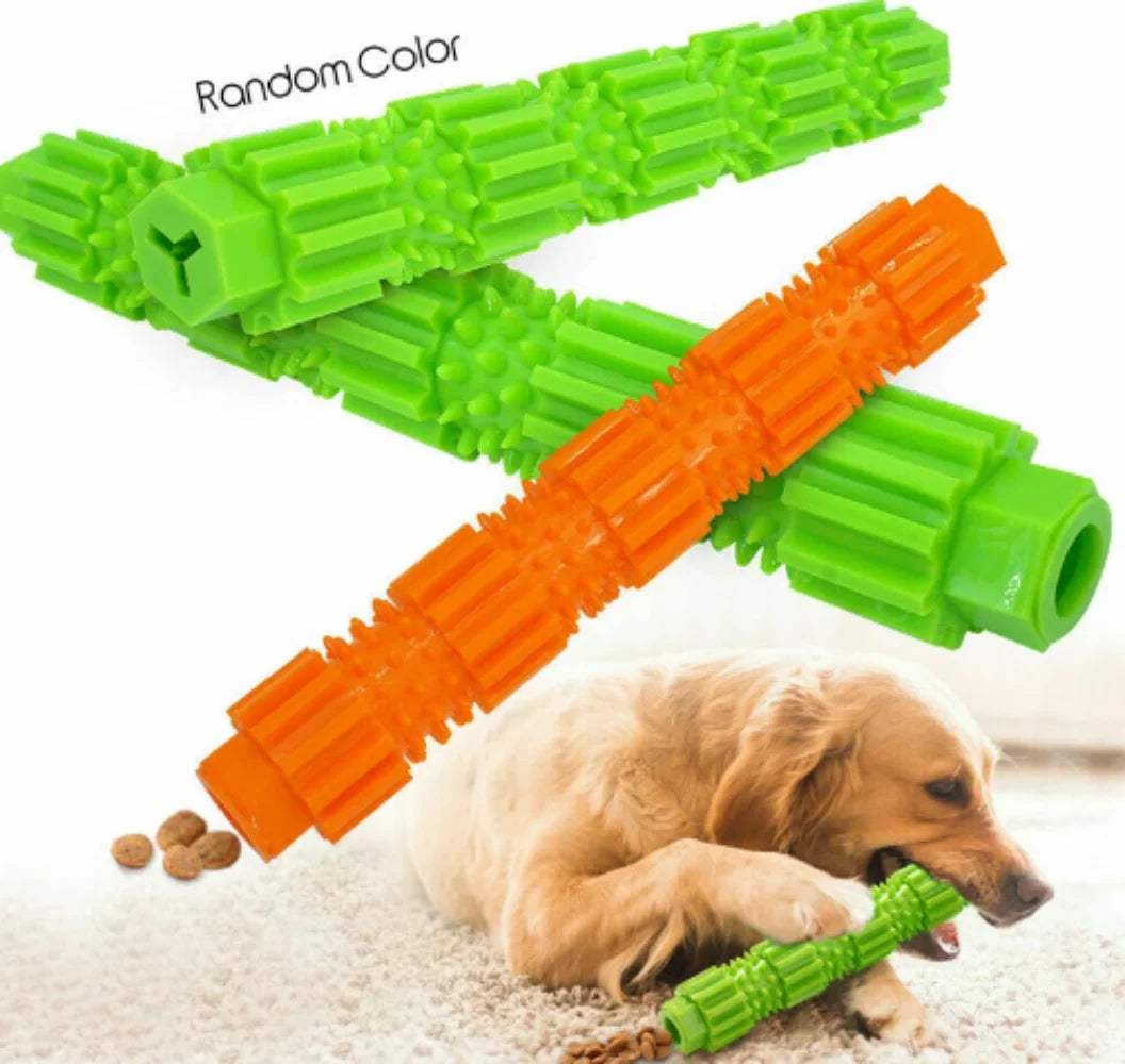 Pet Dog Chew Toy For Aggressive Chewers Treat Dispensing Rubber Teeth Cleaning Squeaking Rubber Dog Toy For Pet Training