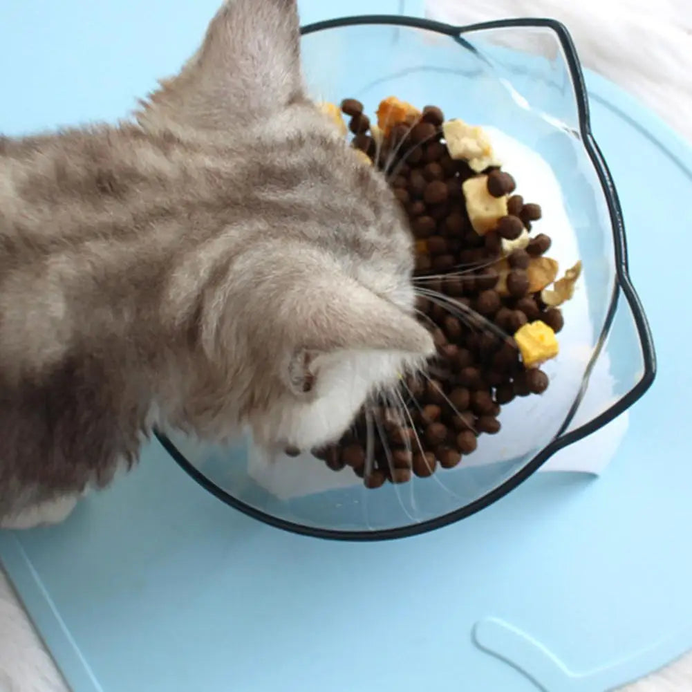 Non-Slip Cat Bowl Pet Water Food Feed Dog Bowls Pet Bowl With Inclination Stand Cats Feeder Feeding Bowl Kitten Supplies