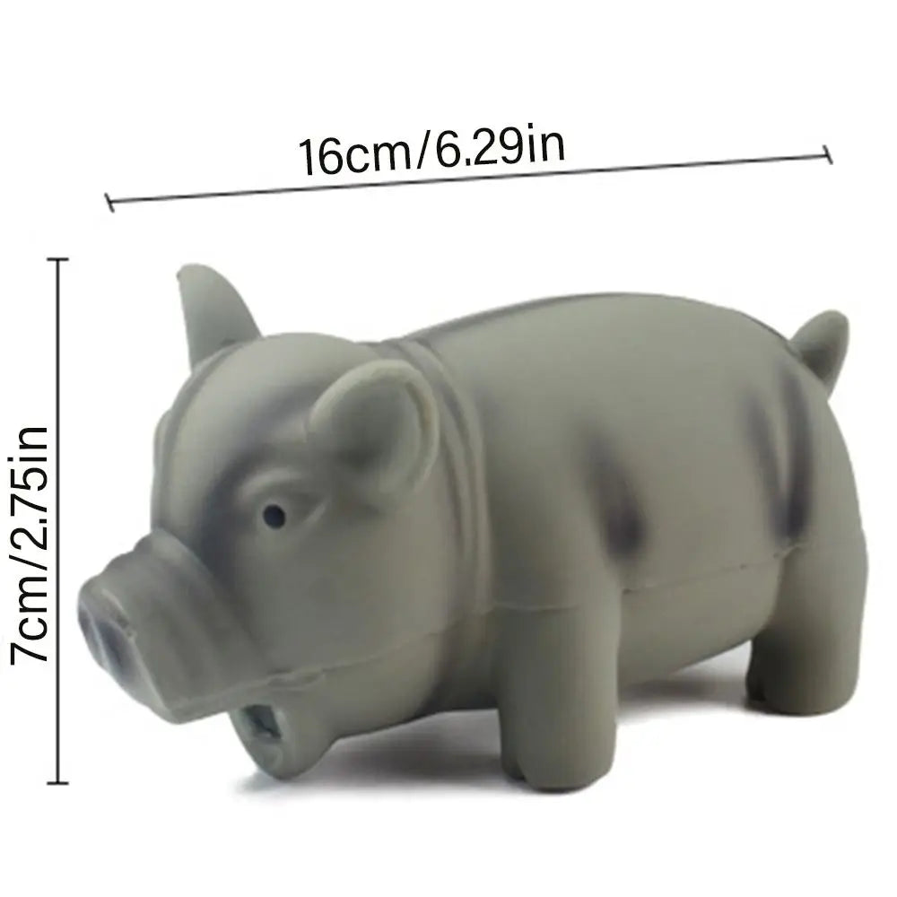 1PC Cute Rubber Sound Pig Grunting Squeak Latex Pet Chew Toys for Dog Squeaker Chew Training Puppy Supplies Pet Products