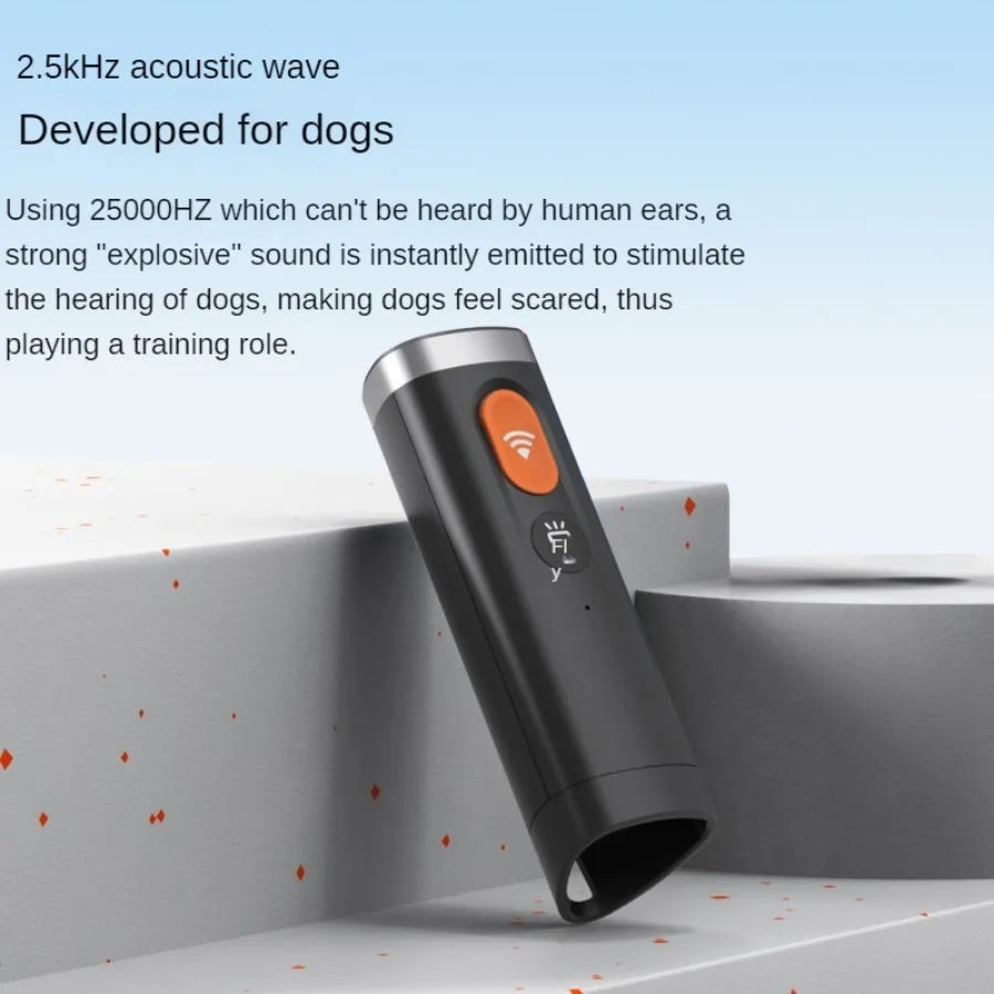 Ultrasonic Dog Repeller Anti Barking Stop Bark Electronic Dog Repellents Training Device High Power Expeller with USB Recharge