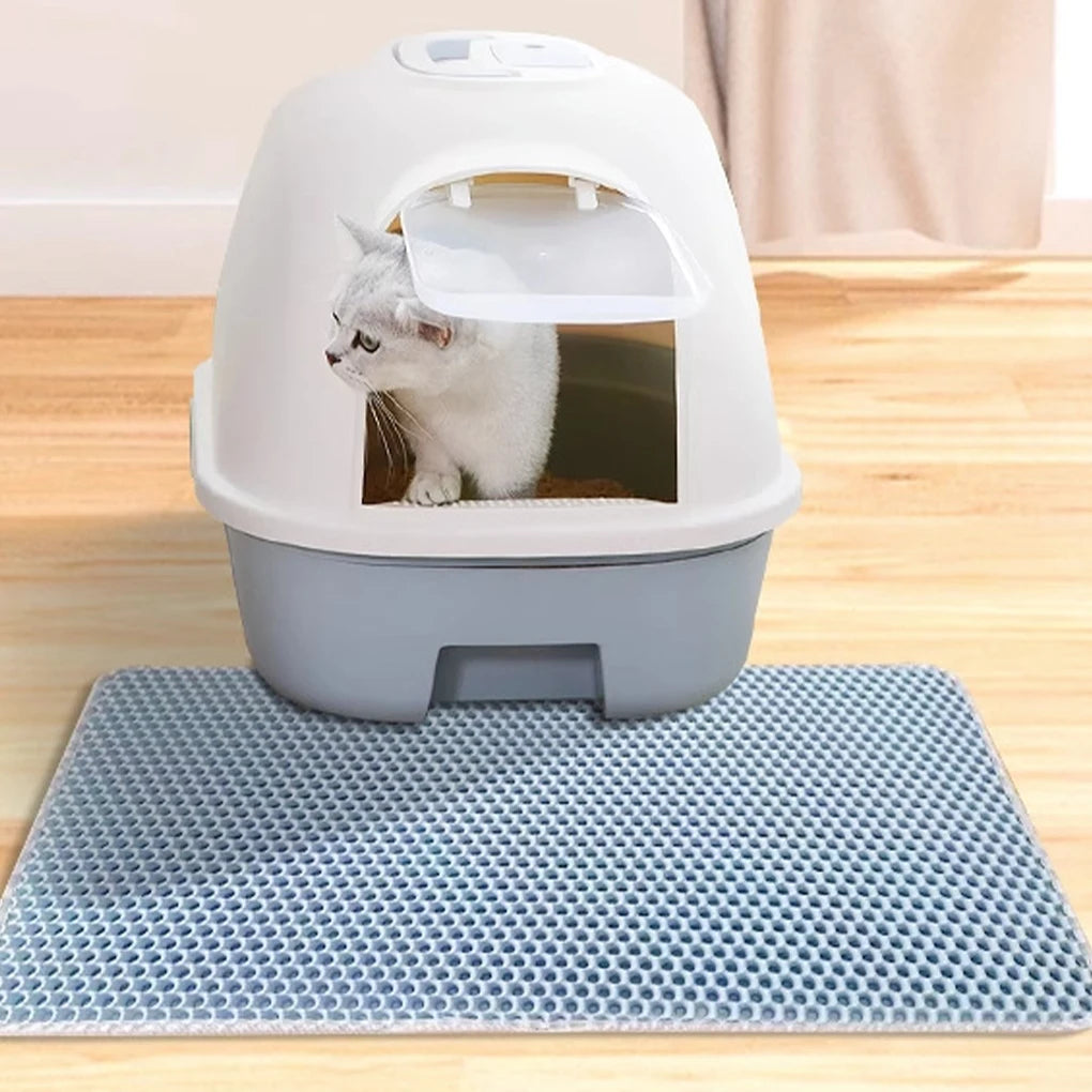 Healthy And Hygienic Solution Must-have Pet Cat Litter Mat Easy To Clean Double Layer Cat Litter Mat