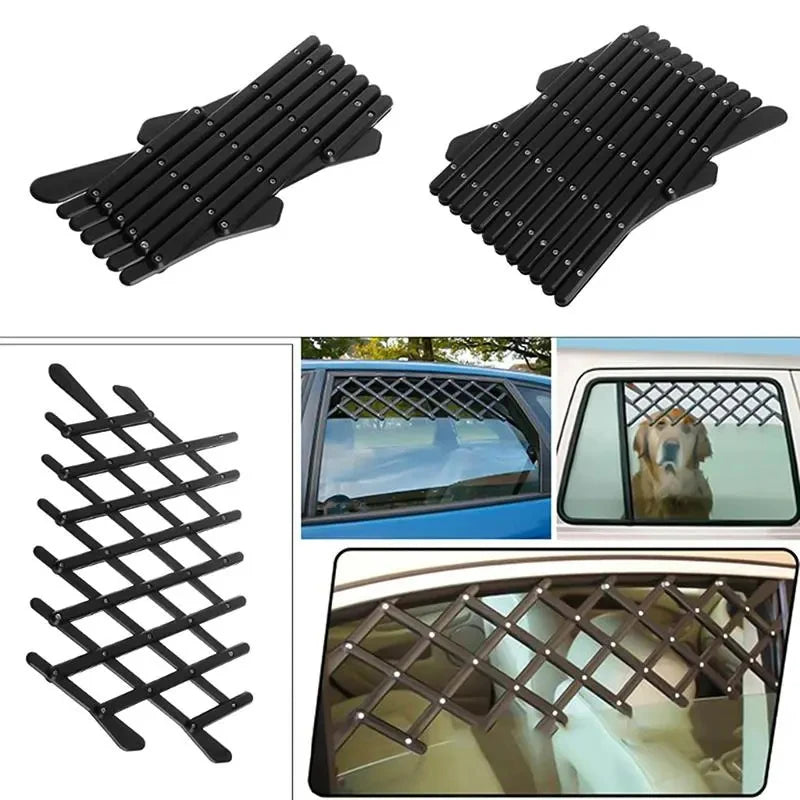 New Universal Car Window Travel Pet Fences Vent Window Pet Dog Puppy Security Ventilation Grill Mesh Vent Guard Telescopic Fence