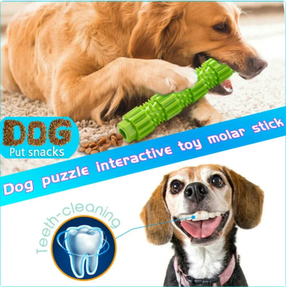 Pet Dog Chew Toy For Aggressive Chewers Treat Dispensing Rubber Teeth Cleaning Squeaking Rubber Dog Toy For Pet Training