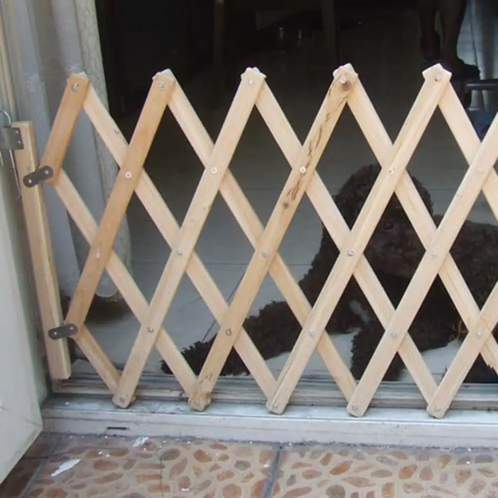 Outdoor Safe Wooden Fence Easy Installation Universal Expandable Pet Safety Separation Barrier for Indoors and Outdoors