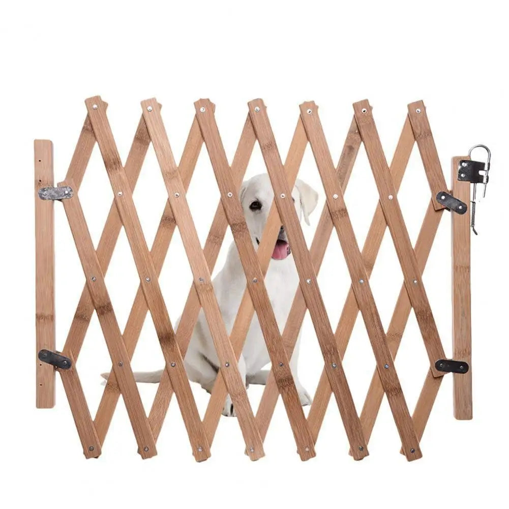 Outdoor Safe Wooden Fence Easy Installation Universal Expandable Pet Safety Separation Barrier for Indoors and Outdoors