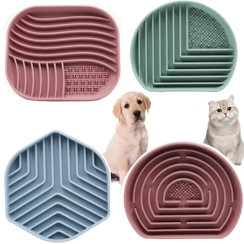 Pet supplies Slow Food Cushion Dog Slow Food Bowl Anti choking and Anti overturning Silicone Suction Cup Cat Basin Meal Cushion