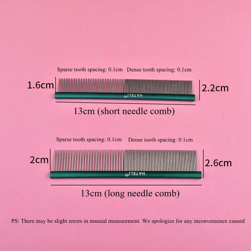 High Quality Pet Dog Comb Small Size Grooming Comb For Shaggy Cat Dogs Barber Grooming Tool Salon Pet Grooming Stainless Comb