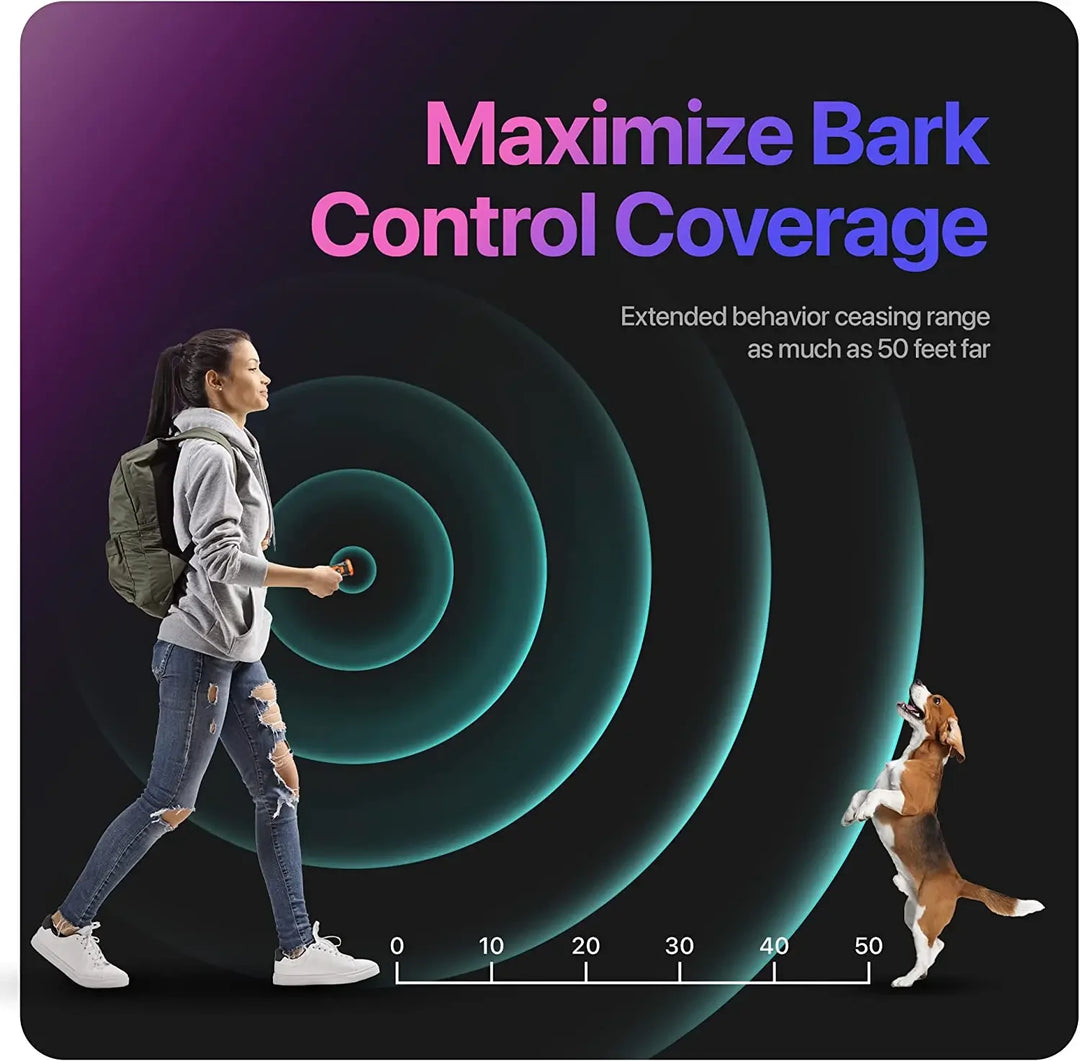 2023 Release Pet Dog Repeller Ultrasonic Dog Training Device Rechargeable Anti Dog Bark Deterrent Device With LED Flashlight