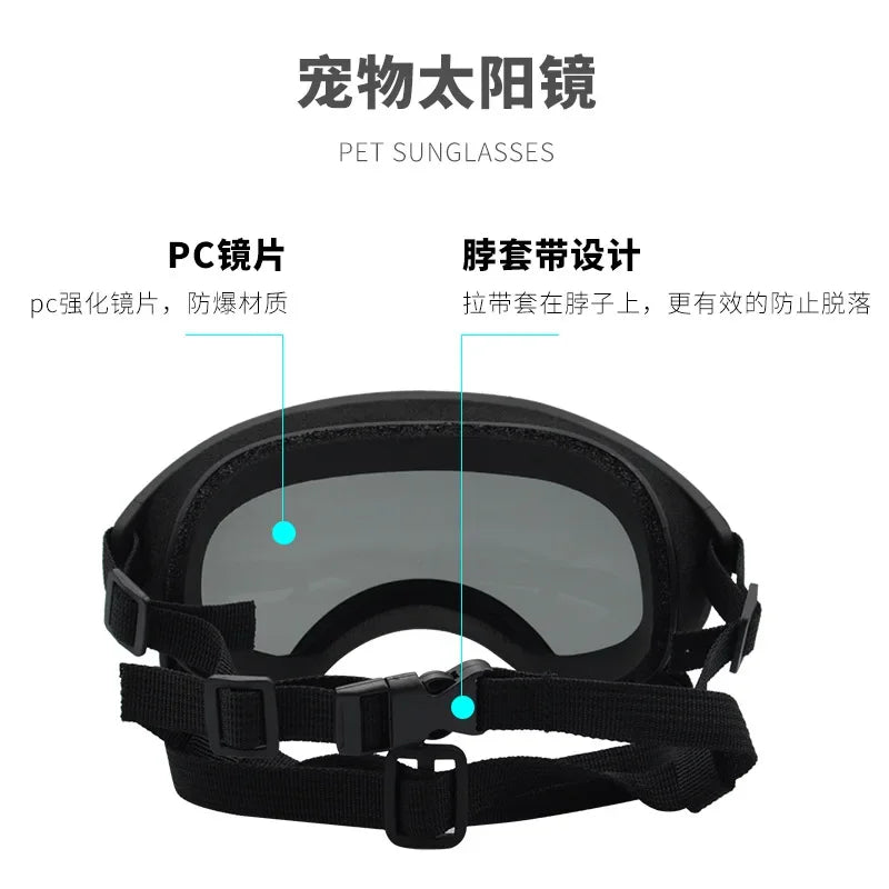 Pet Glasses Fashion Cool Dog Sunglasses Sunscreen Medium and Large Dog Sunglasses Big Dog Glasses