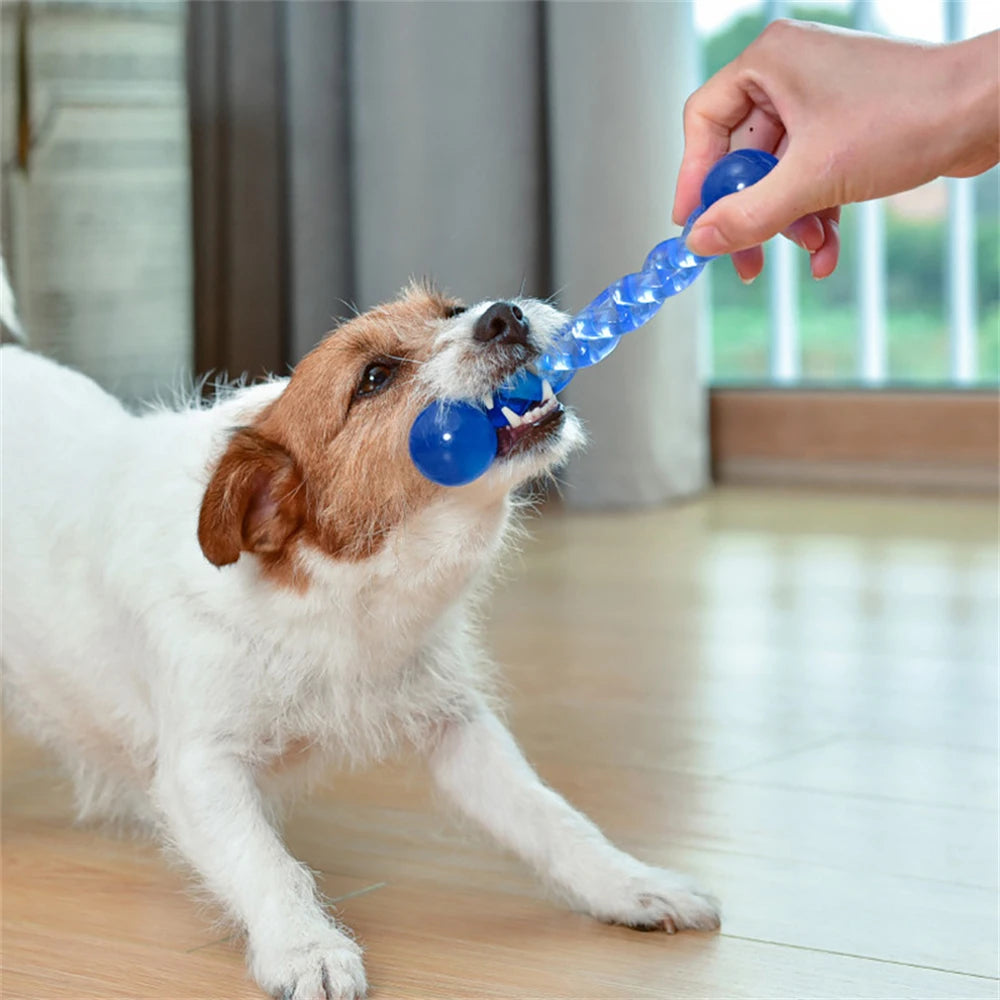 Pet Rubber Molar Stick Dog Puppy Interactive Training Chew Toy Durable Medium Small Dogs Teeth Cleaning Molar Biting Sticks