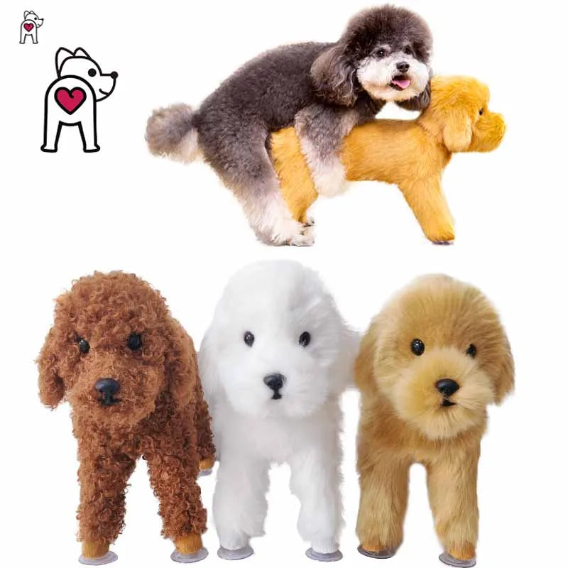 Silicone Simulation Dog Companion Toy Pet Male Condolence Toy Dog Toy Small Dog Bulldog Corgi Teddy Dog Accessories