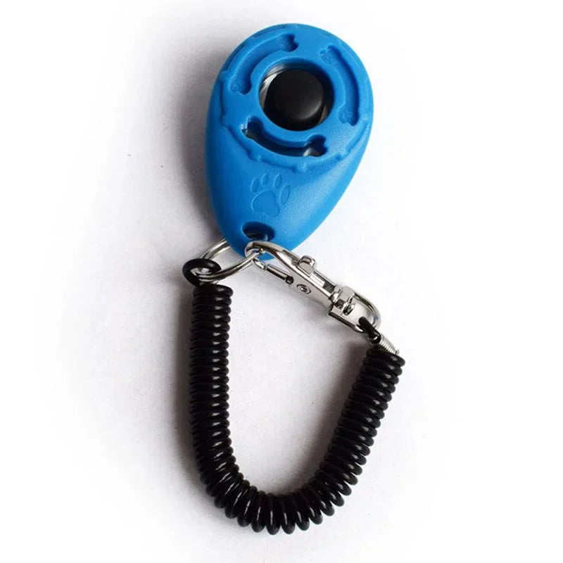 Plastic Clicker for Dog and Cat Training, Pack of 10, Adjustable Wrist Strap, Audible Key Ring, Dog Whistle