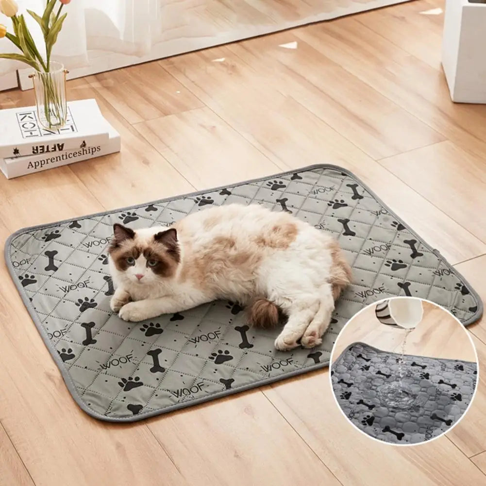 Pet Pee Pad Four-layer Pet Pad Reusable Washable Pet Training Pads Water Absorbent Dog Pee Mat for Small Dogs Breathable Puppy