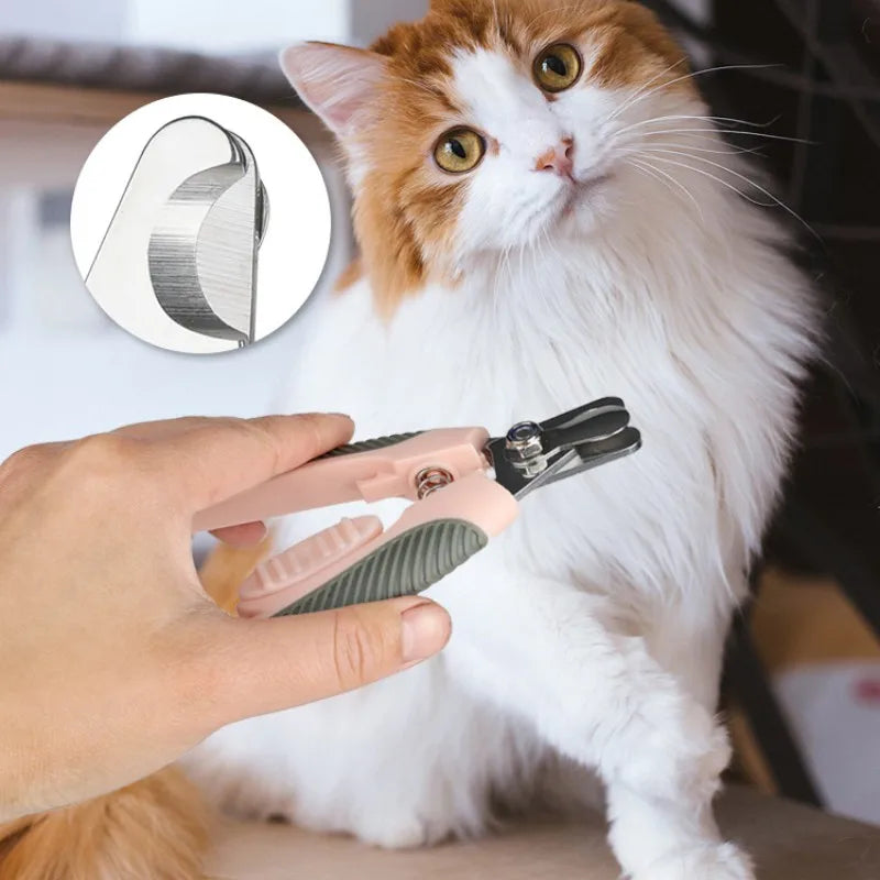 LMZOE Dog Nail Clippers Professional Manicure Claws Cat Nail Cleaning Tools Pet Stainless Steel Grooming Scissors For Cats Dogs