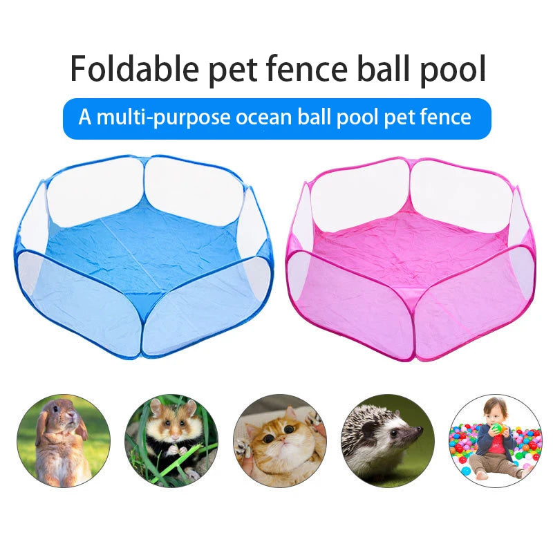 Portable Folding Pet Playpen Playpen for Small Dog Cat Game Playground Fence Hamster Chinchillas Guinea Pigs Small Animal Cage