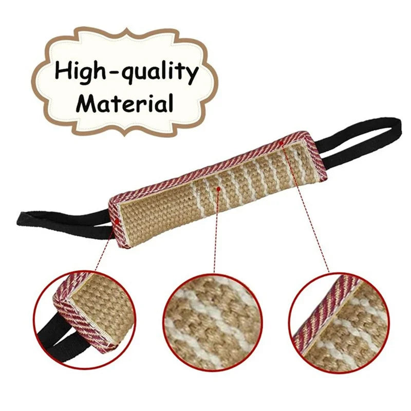 Dog Training Dog Bite Stick Chewing Pet Toy With 2 Rope Handles Dog Training Pillow Bite Tug Durable